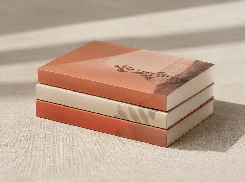 Stack of hardcover books